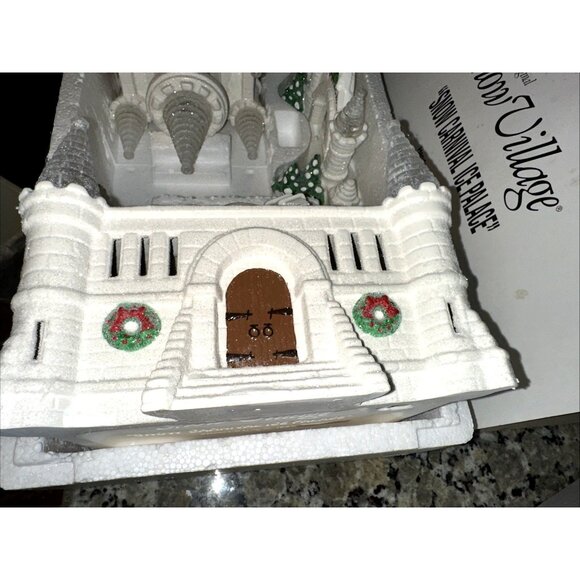 Dept 56 Original Snow Village SNOW CARNIVAL ICE PALACE 54850 Porcelain & Lighted - Picture 6 of 10